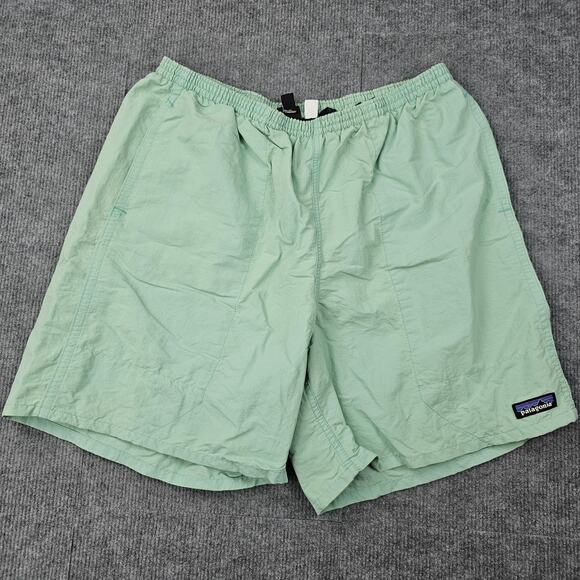 Patagonia Shorts Mens Large Green NetPlus Shells Outdoors Baggies Swim Hiking - Picture 1 of 6